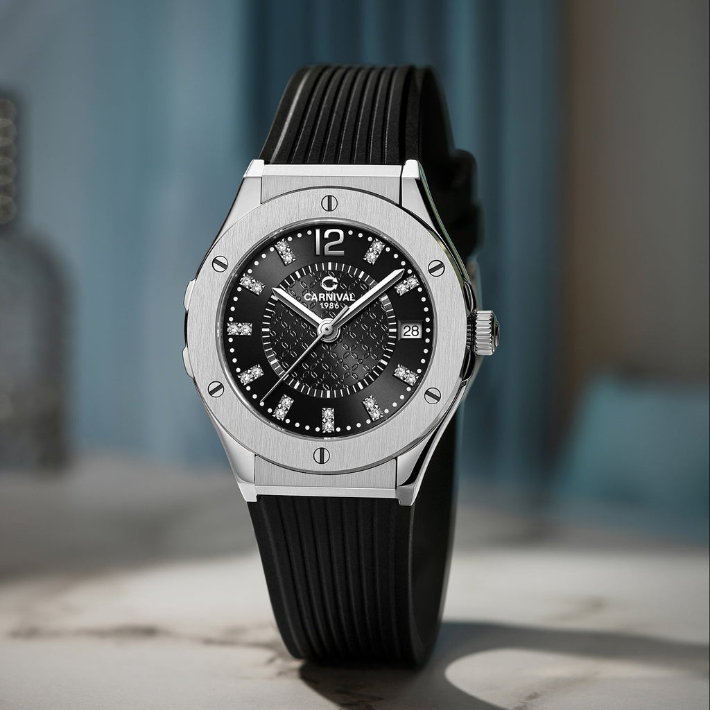 Carnival 8173L Bạc Đen (  8173L-VT-DCS-D )