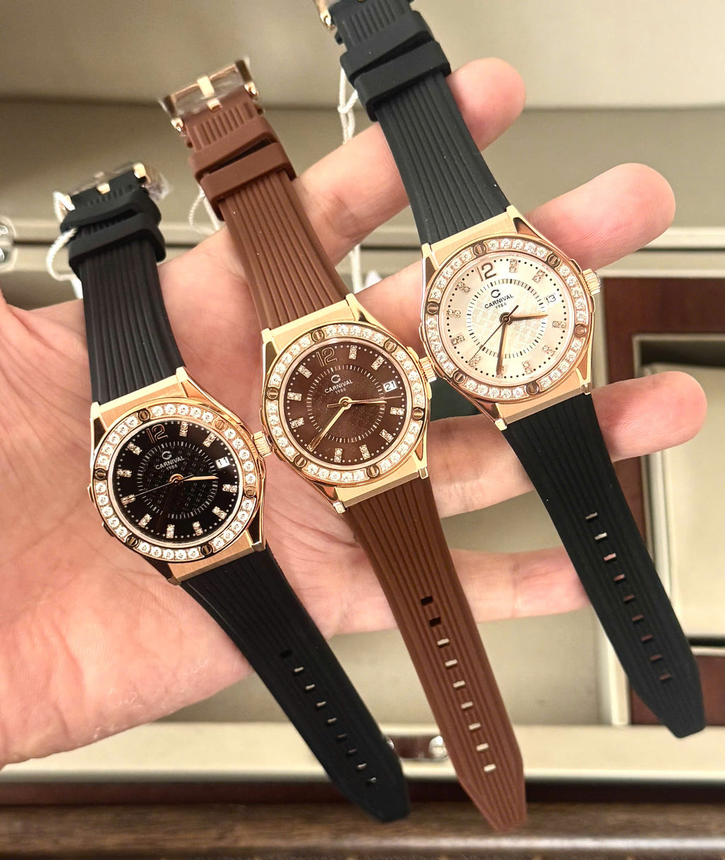 Carnival 8173L2 Rosegold Đen (  8173L2-VH-DCS-D)