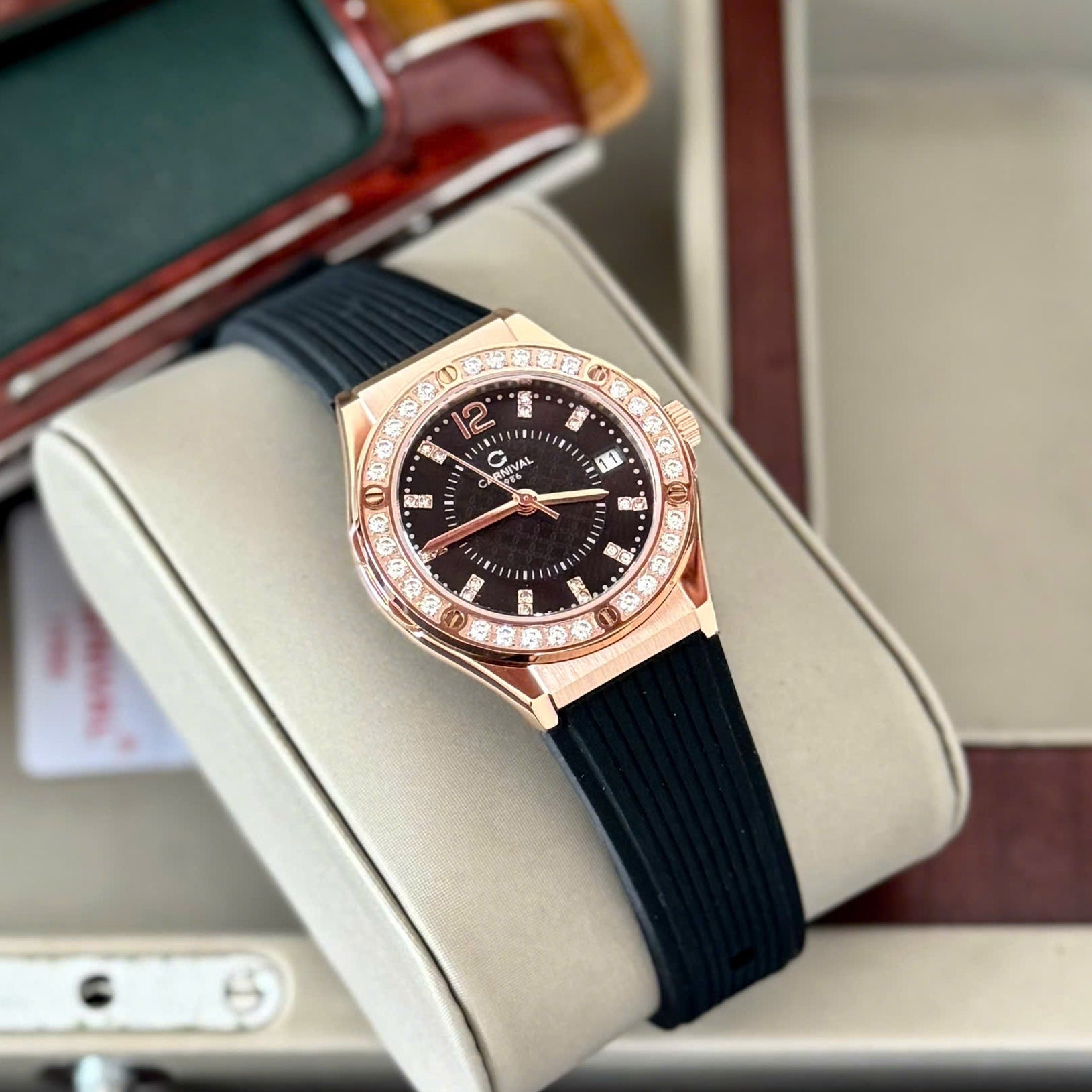 Carnival 8173L2 Rosegold Đen (  8173L2-VH-DCS-D)