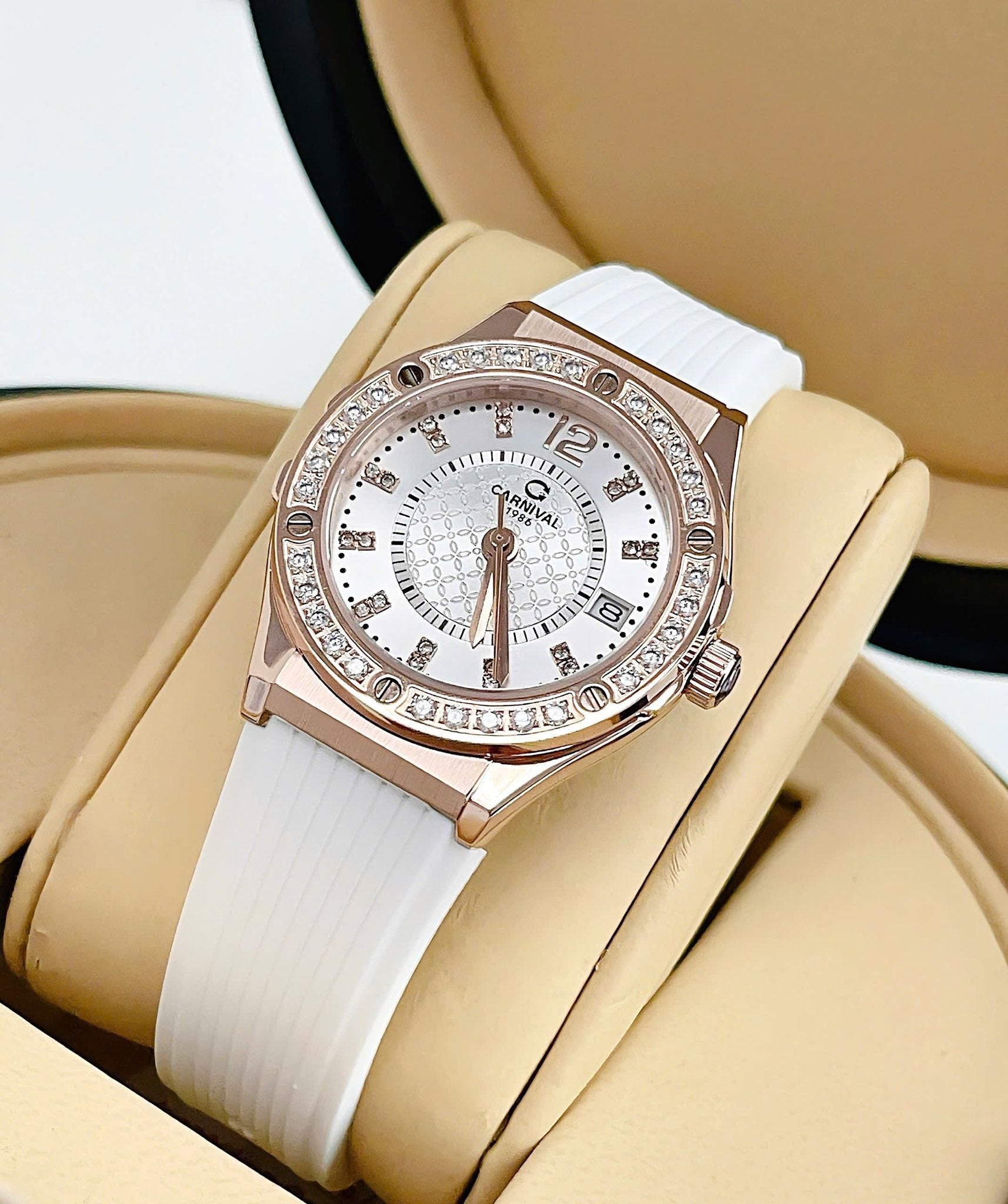 Carnival 8173L2 Rosegold Trắng v2 ( 8173L2-VH-DCS-T1)