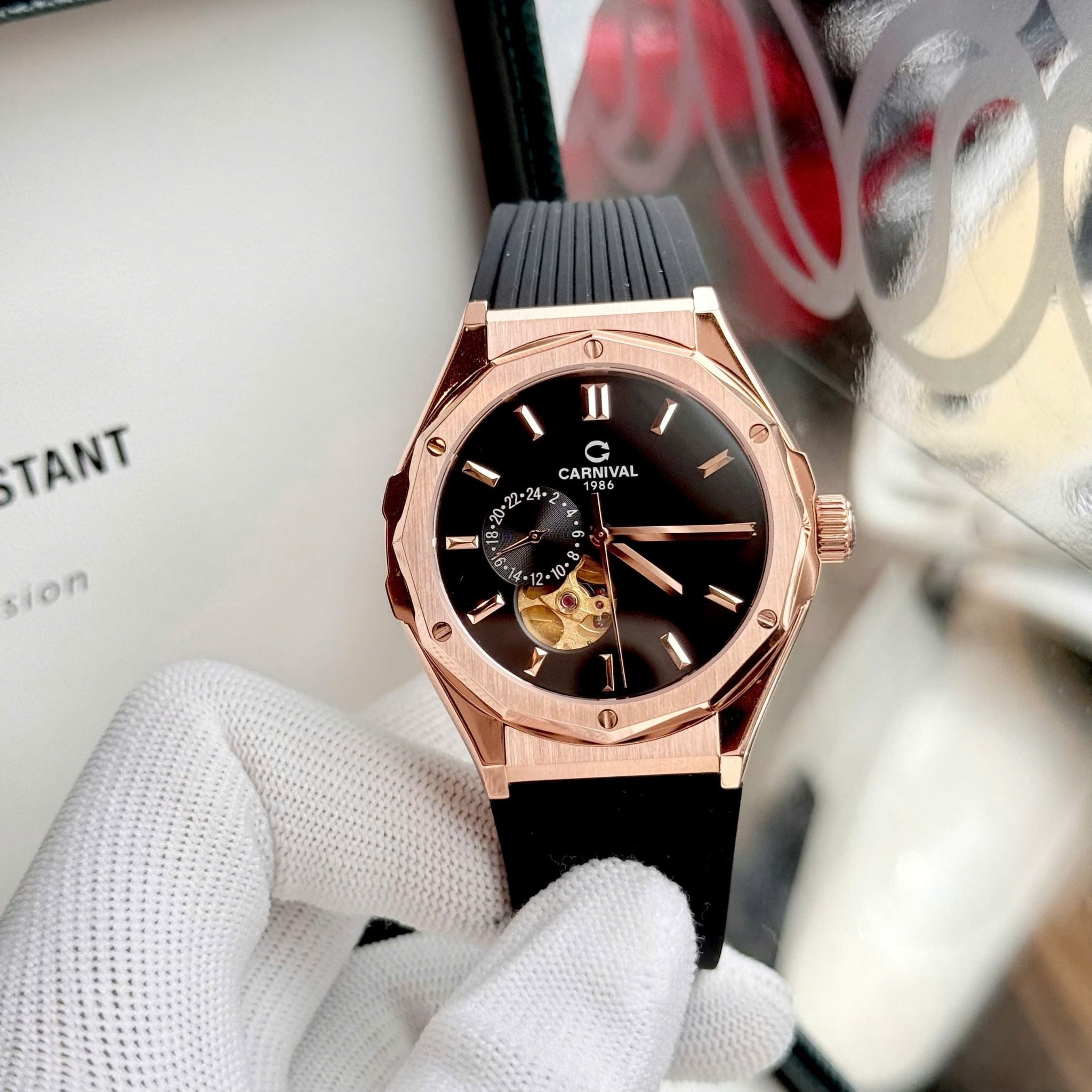 Carnival 8189G Rosegold Đen ( 8189G-VH-DCS-D)
