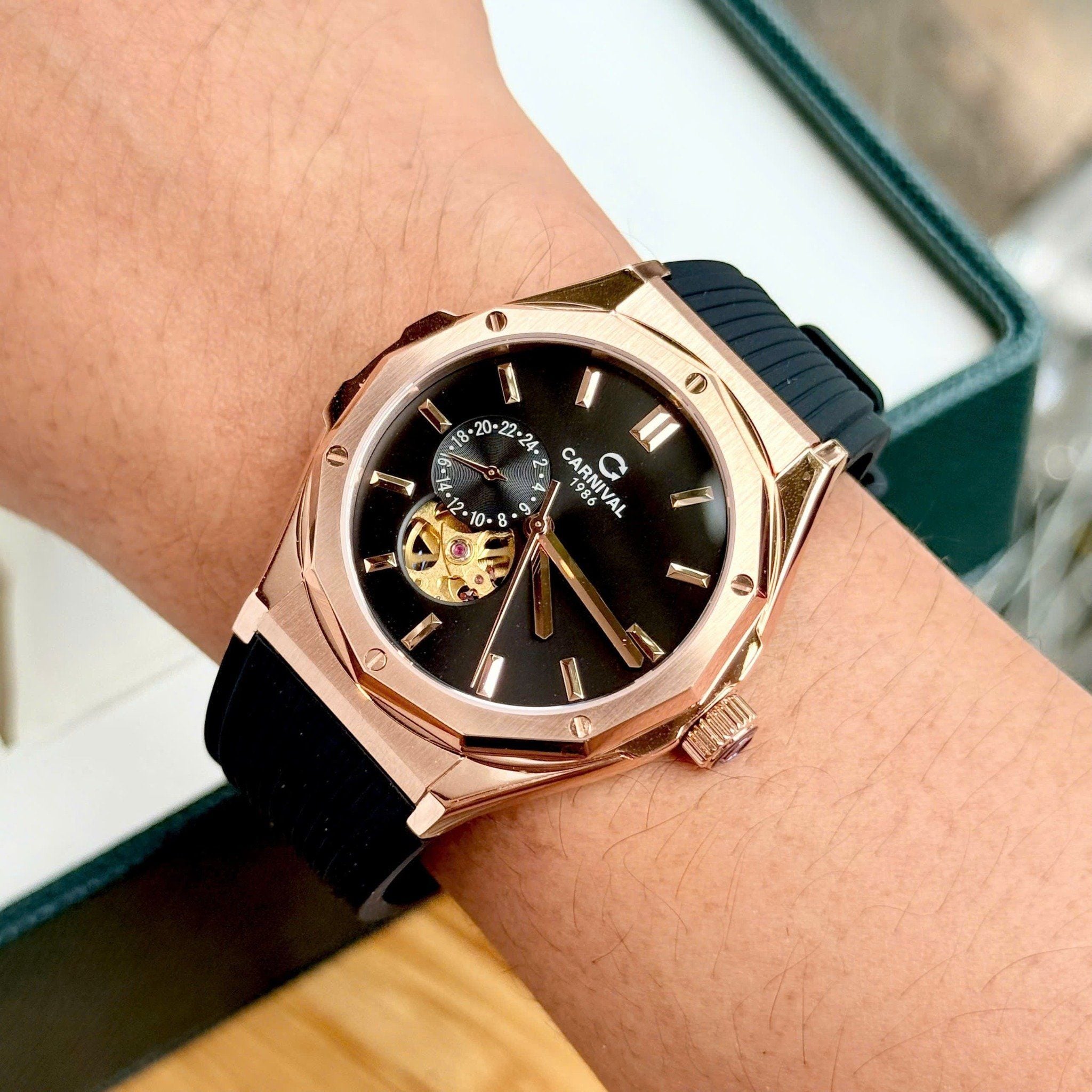 Carnival 8189G Rosegold Đen ( 8189G-VH-DCS-D)
