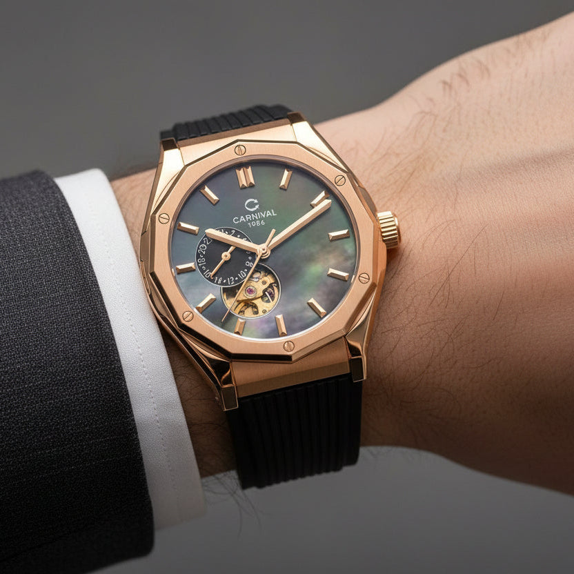 Carnival 8189G Rosegold Xà Cừ Đen ( 8189G-VH-DCS-DK)