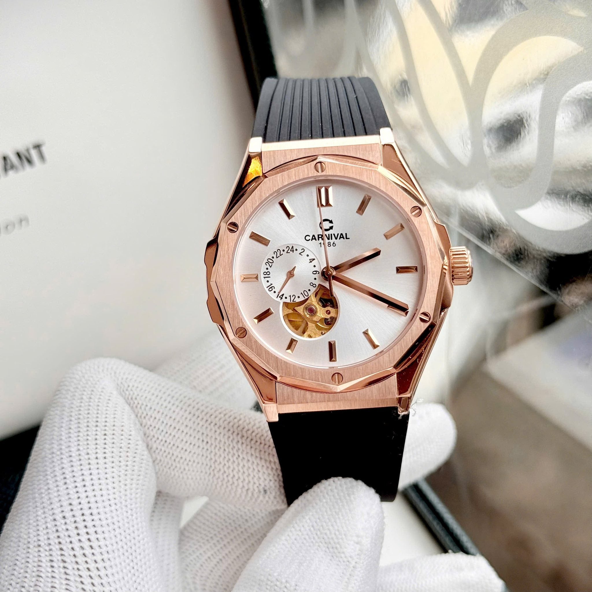 Carnival 8189G Rosegold Trắng ( 8189G-VH-DCS-T)