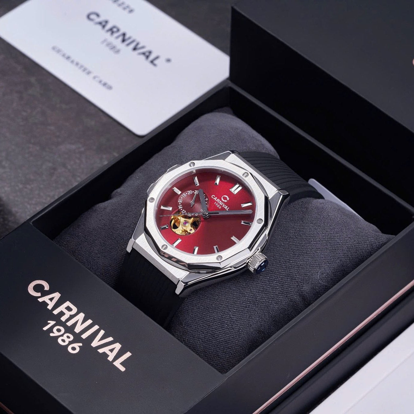 Carnival 8189G Bạc Đỏ ( 8189G-VT-DCS-DO)