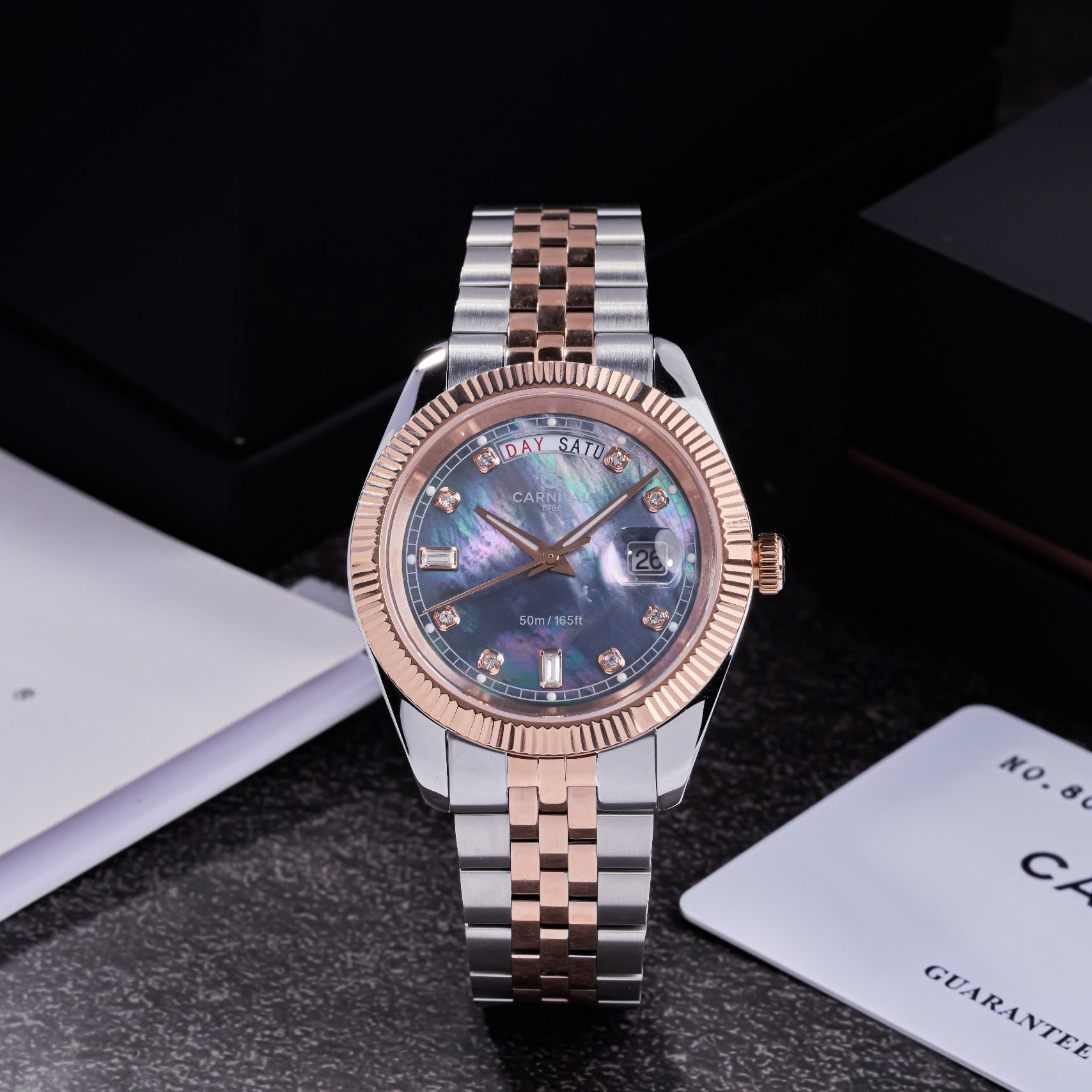 Carnival 8190G Demi Xà Cừ Tím ( 8190G-CH-DK)