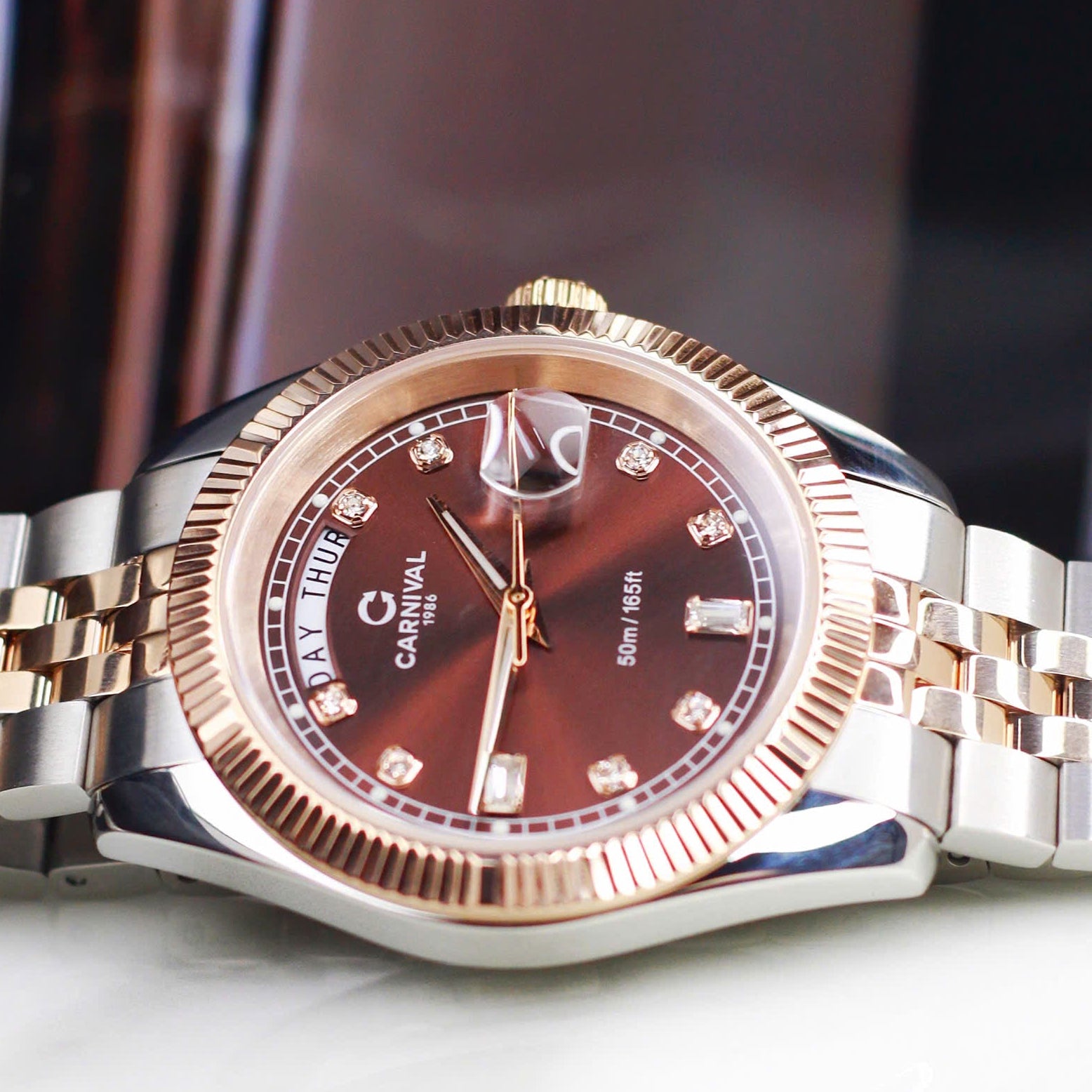 Carnival 8190G Demi Rosegold Nâu ( 8190G-CH-N)