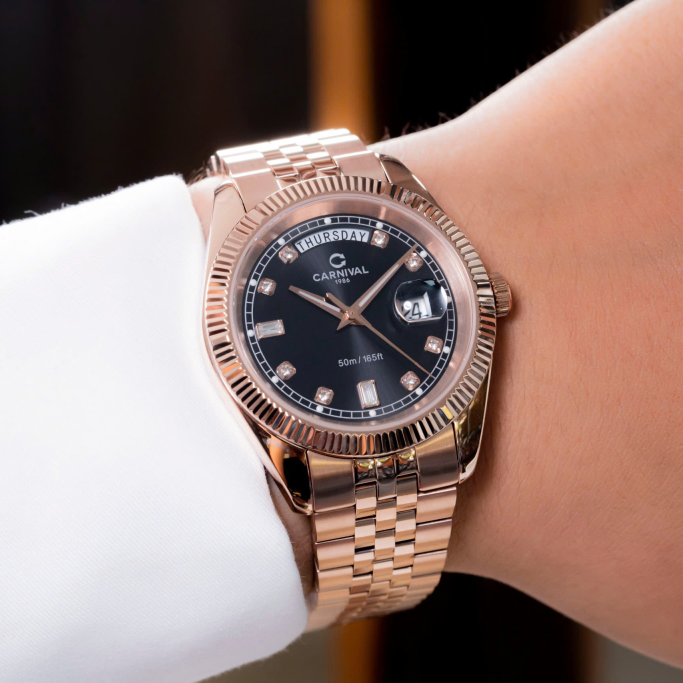 Carnival 8190G Rosegold Đen ( 8190G-VH-D)