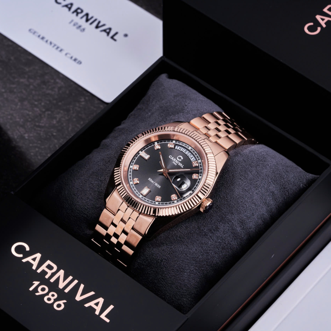 Carnival 8190G Rosegold Đen ( 8190G-VH-D)