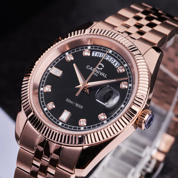 Carnival 8190G Rosegold Đen ( 8190G-VH-D)