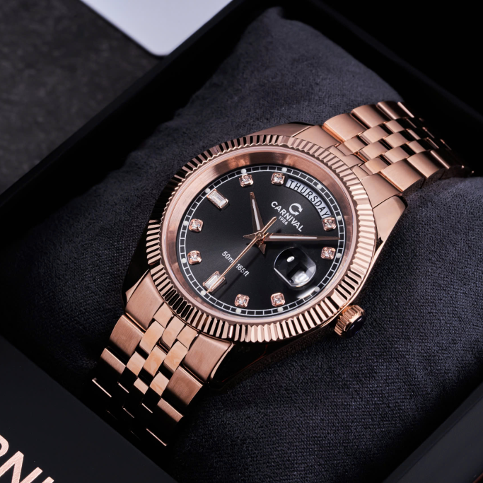 Carnival 8190G Rosegold Đen ( 8190G-VH-D)