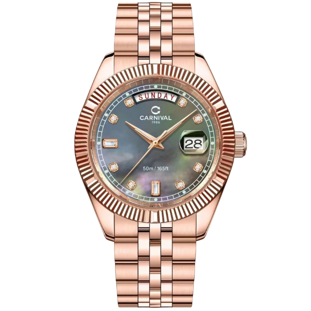 Carnival 8190G Rosegold Xà Cừ Tím ( 8190G-VH-DK)