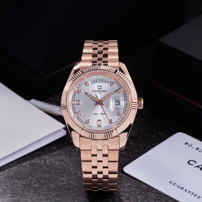 Carnival 8190G Rosegold Trắng ( 8190G-VH-T)