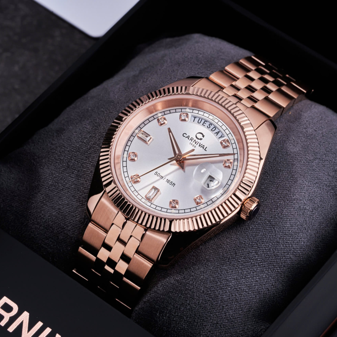 Carnival 8190G Rosegold Trắng ( 8190G-VH-T)