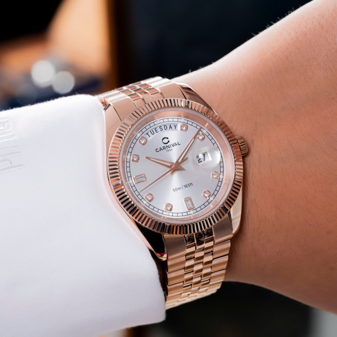 Carnival 8190G Rosegold Trắng ( 8190G-VH-T)