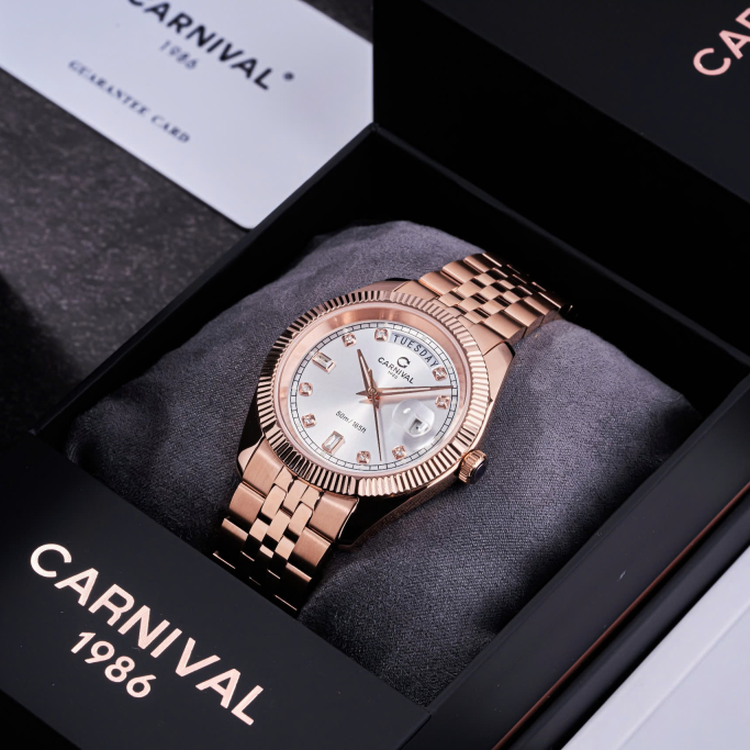 Carnival 8190G Rosegold Trắng ( 8190G-VH-T)