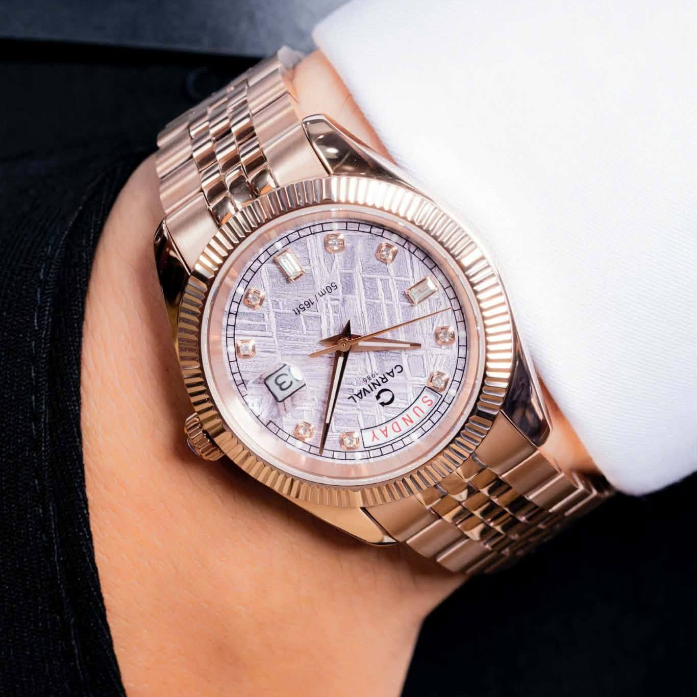 Carnival 8190G Rosegold Thiên Thạch ( 8190G-VH-TT)
