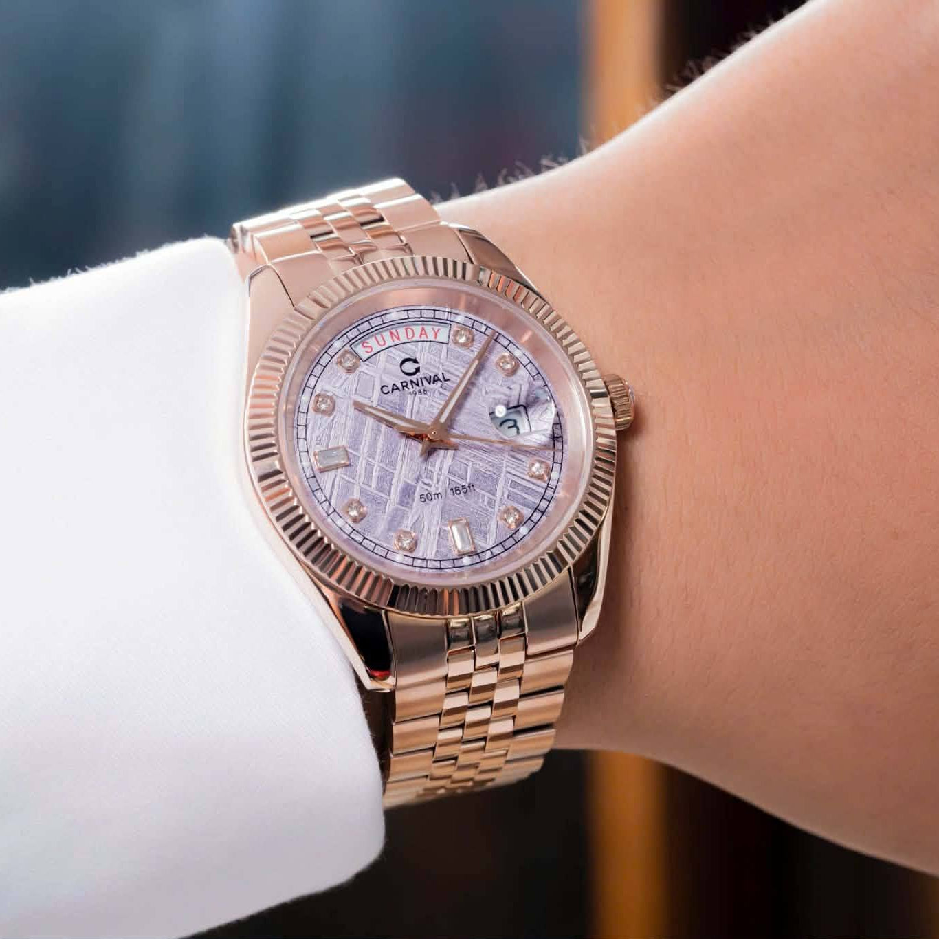 Carnival 8190G Rosegold Thiên Thạch ( 8190G-VH-TT)
