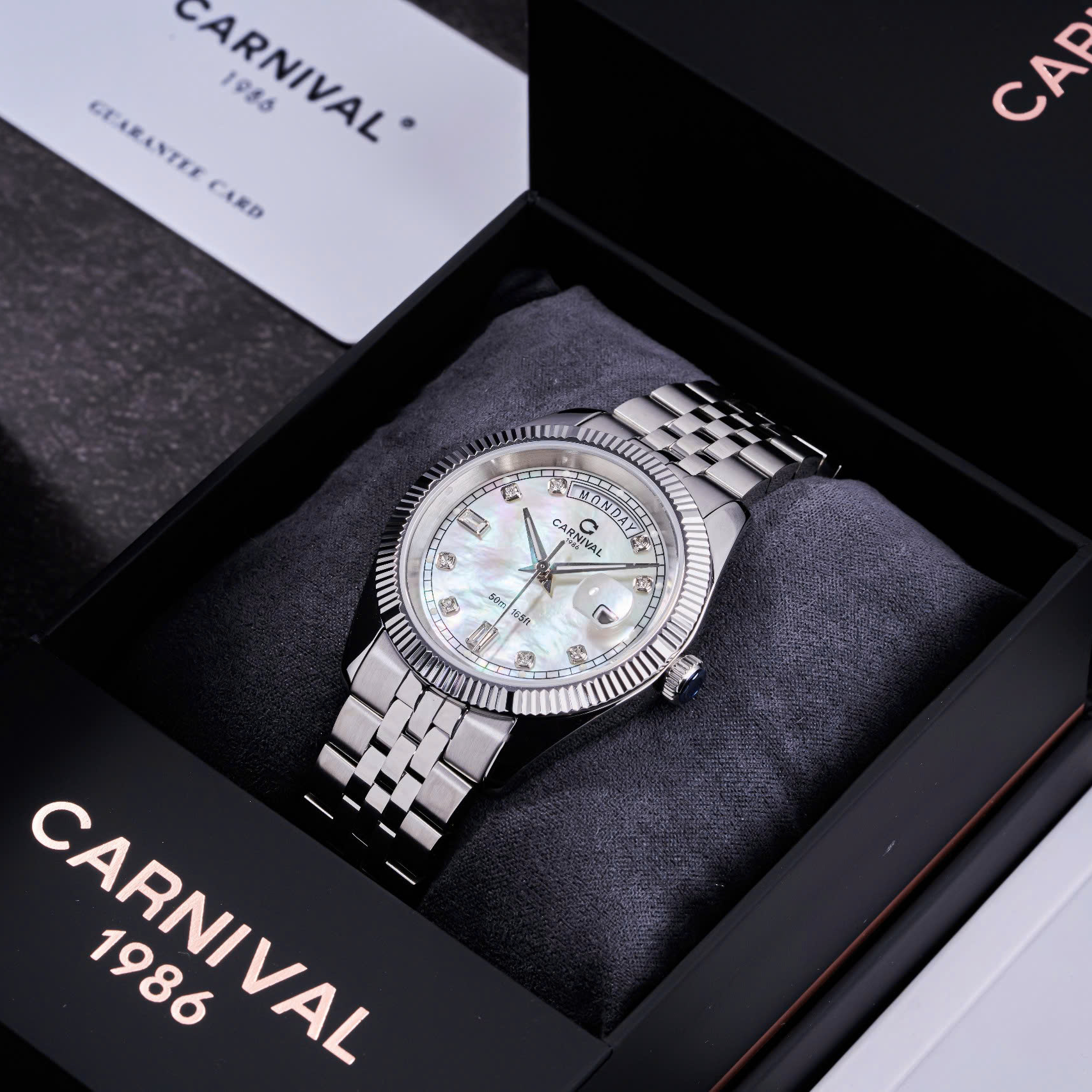 Carnival 8190G Bạc Xà Cừ Trắng( 8190G-VT-TK)