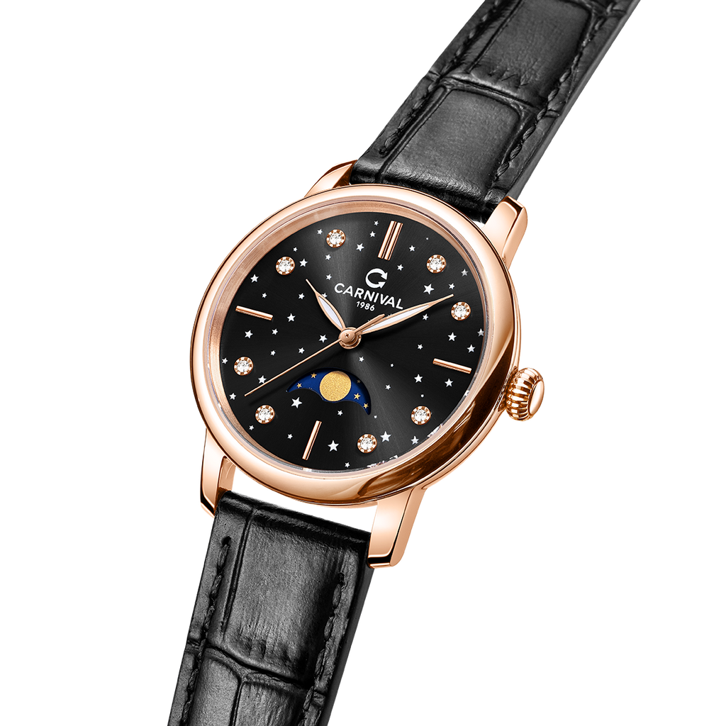 Carnival 8193L Rosegold Đen ( 8193L-VH-DD-D )