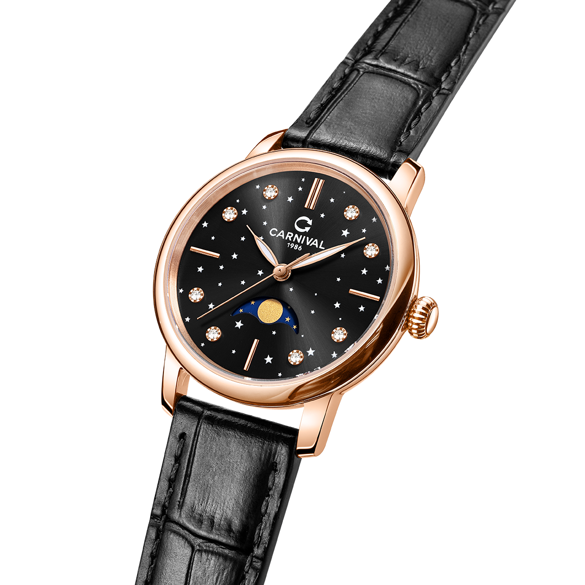 Carnival 8193L Rosegold Đen ( 8193L-VH-DD-D )