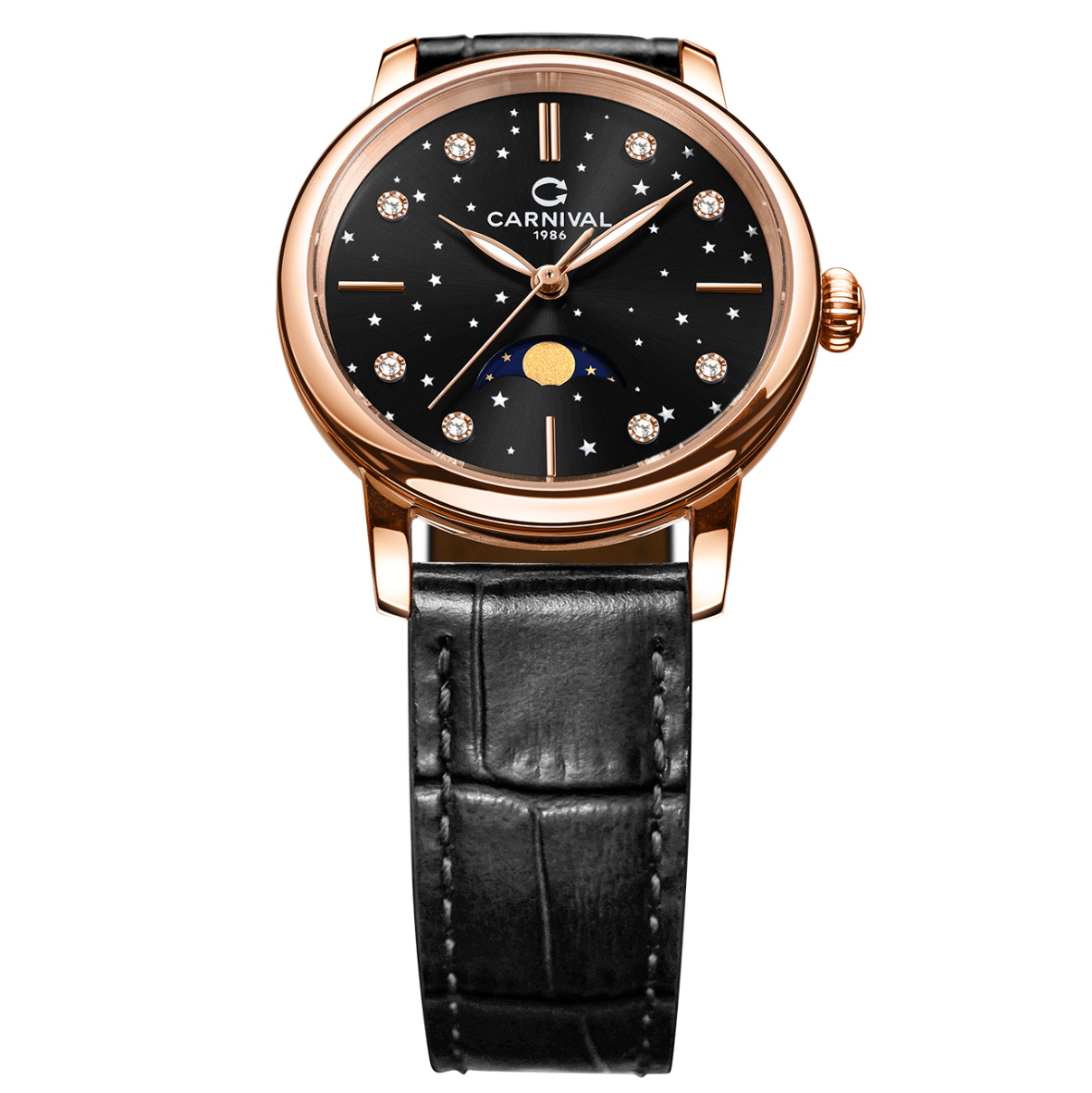 Carnival 8193L Rosegold Đen ( 8193L-VH-DD-D )