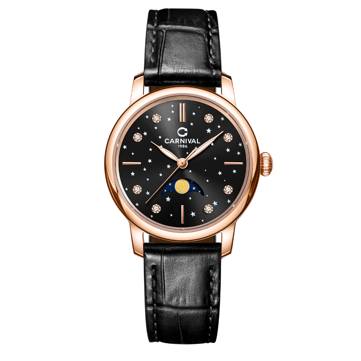 Carnival 8193L Rosegold Đen ( 8193L-VH-DD-D )