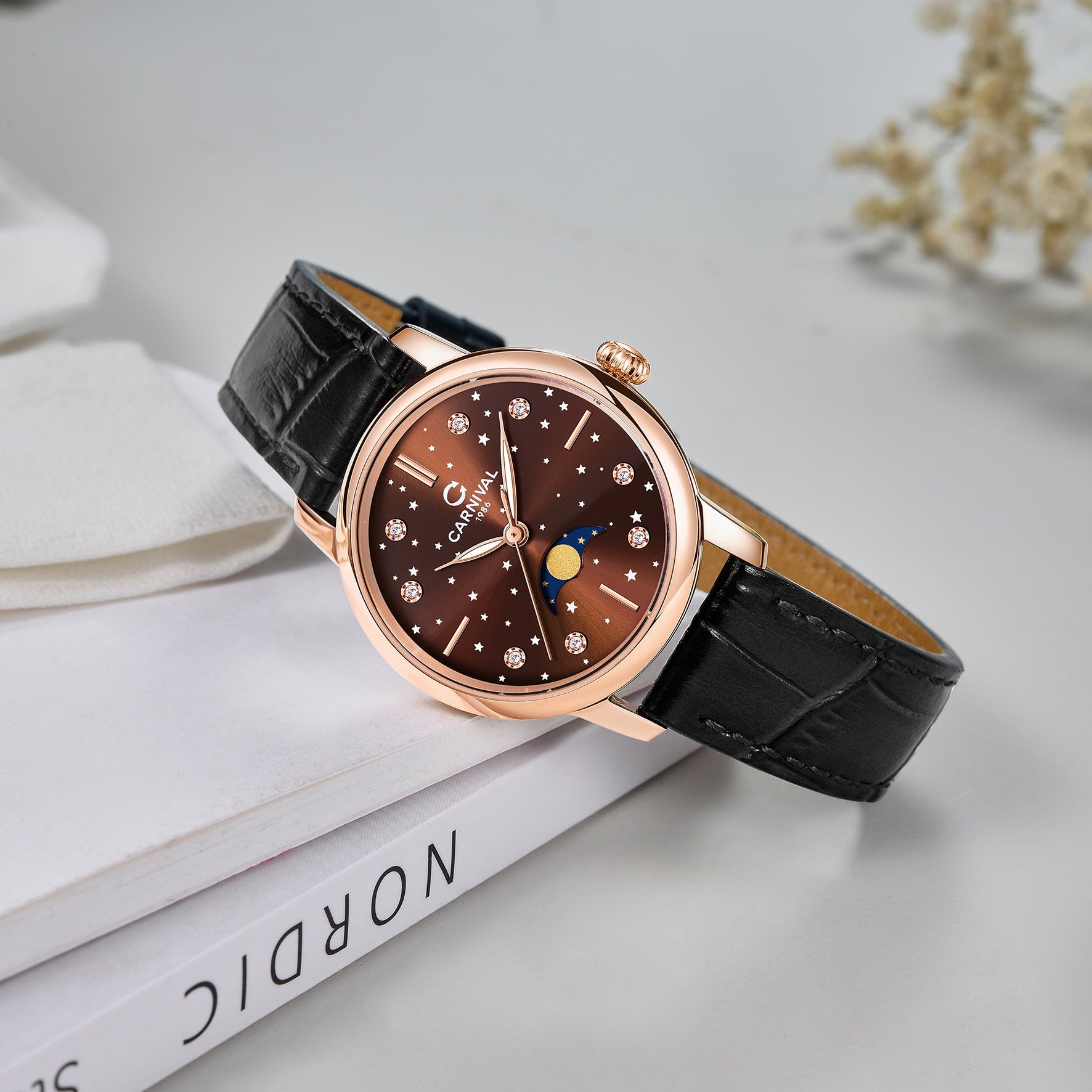 Carnival 8193L Rosegold Nâu ( 8193L-VH-DD-N)