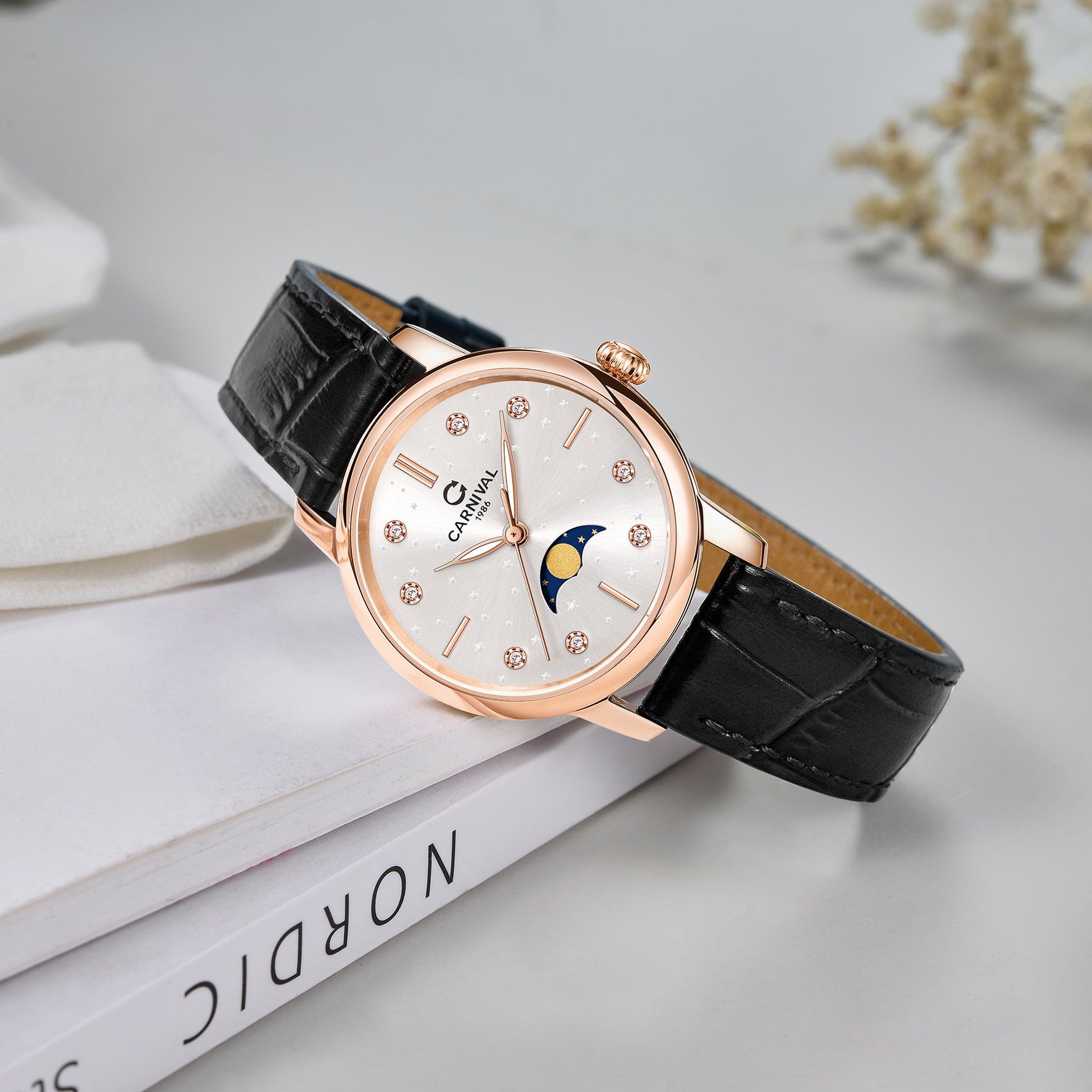 Carnival 8193L Rosegold Trắng ( 8193L-VH-DD-T)
