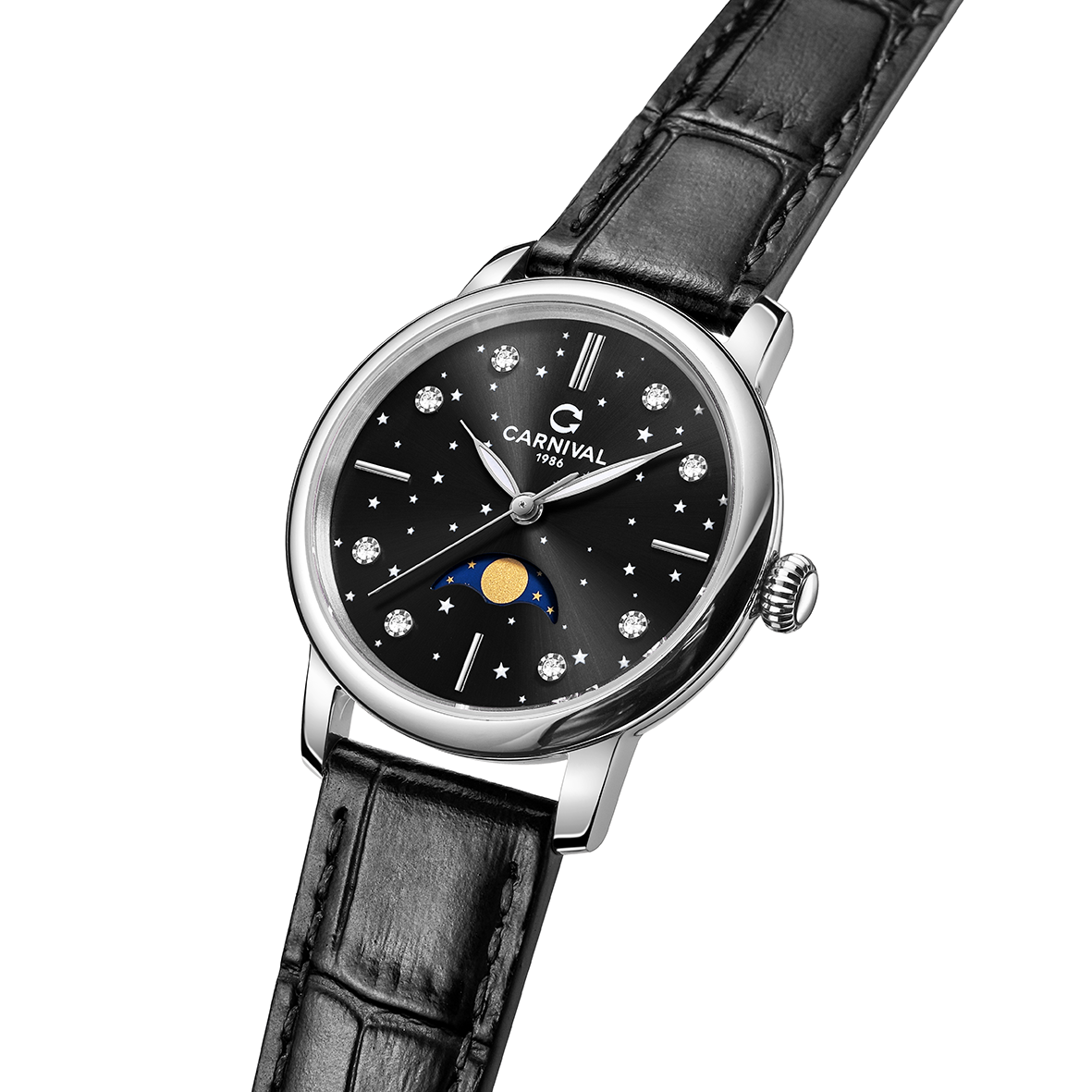 Carnival 8193L Bạc Đen ( 8193L-VT-DD-D)