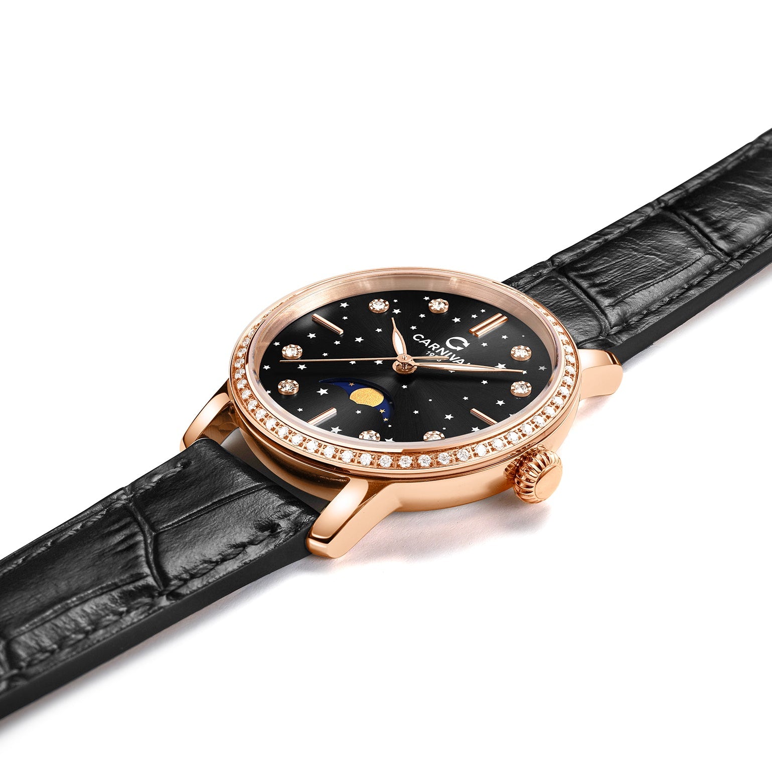 Carnival 8193L2 Rosegold Đen ( 8193L2-VH-DD-D)