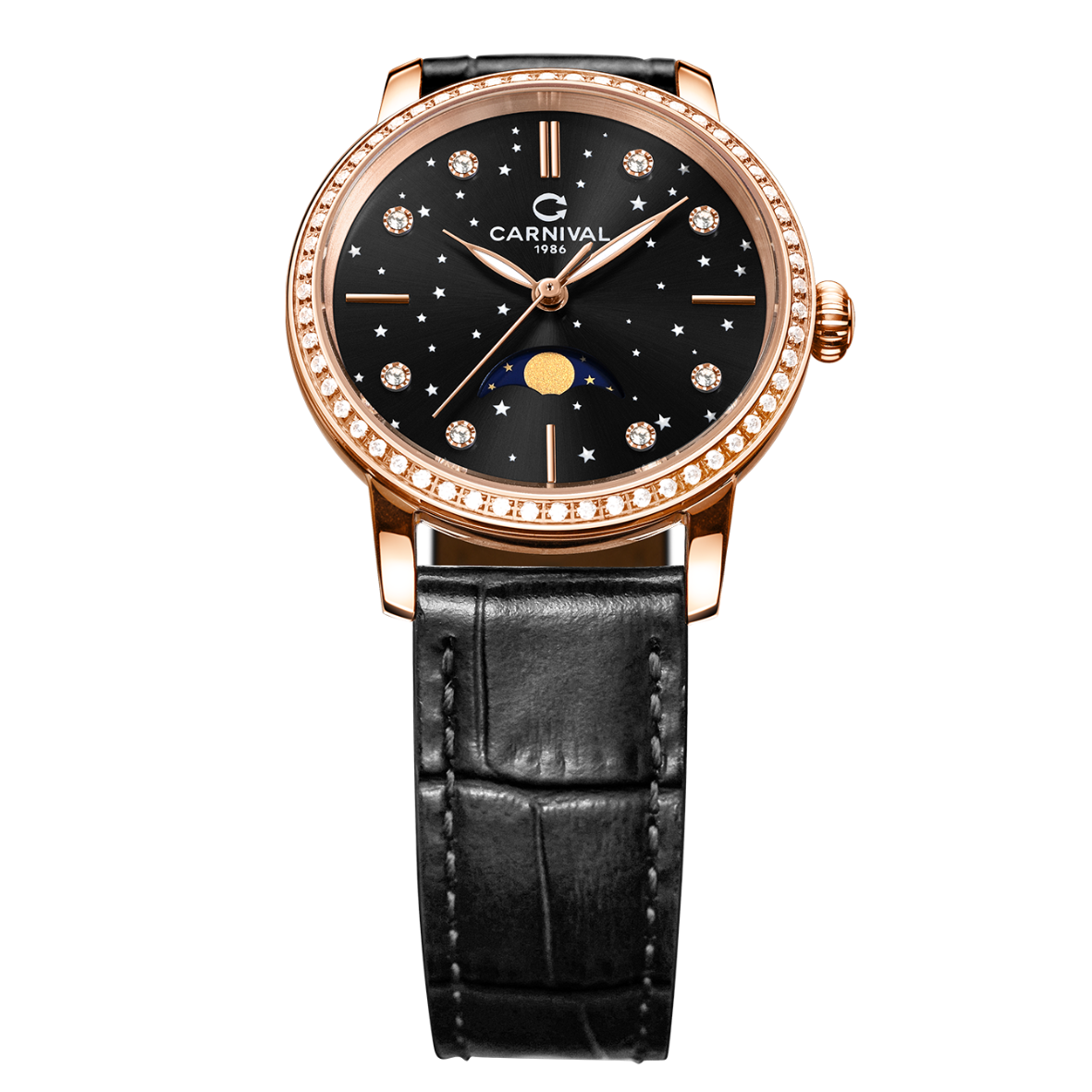 Carnival 8193L2 Rosegold Đen ( 8193L2-VH-DD-D)