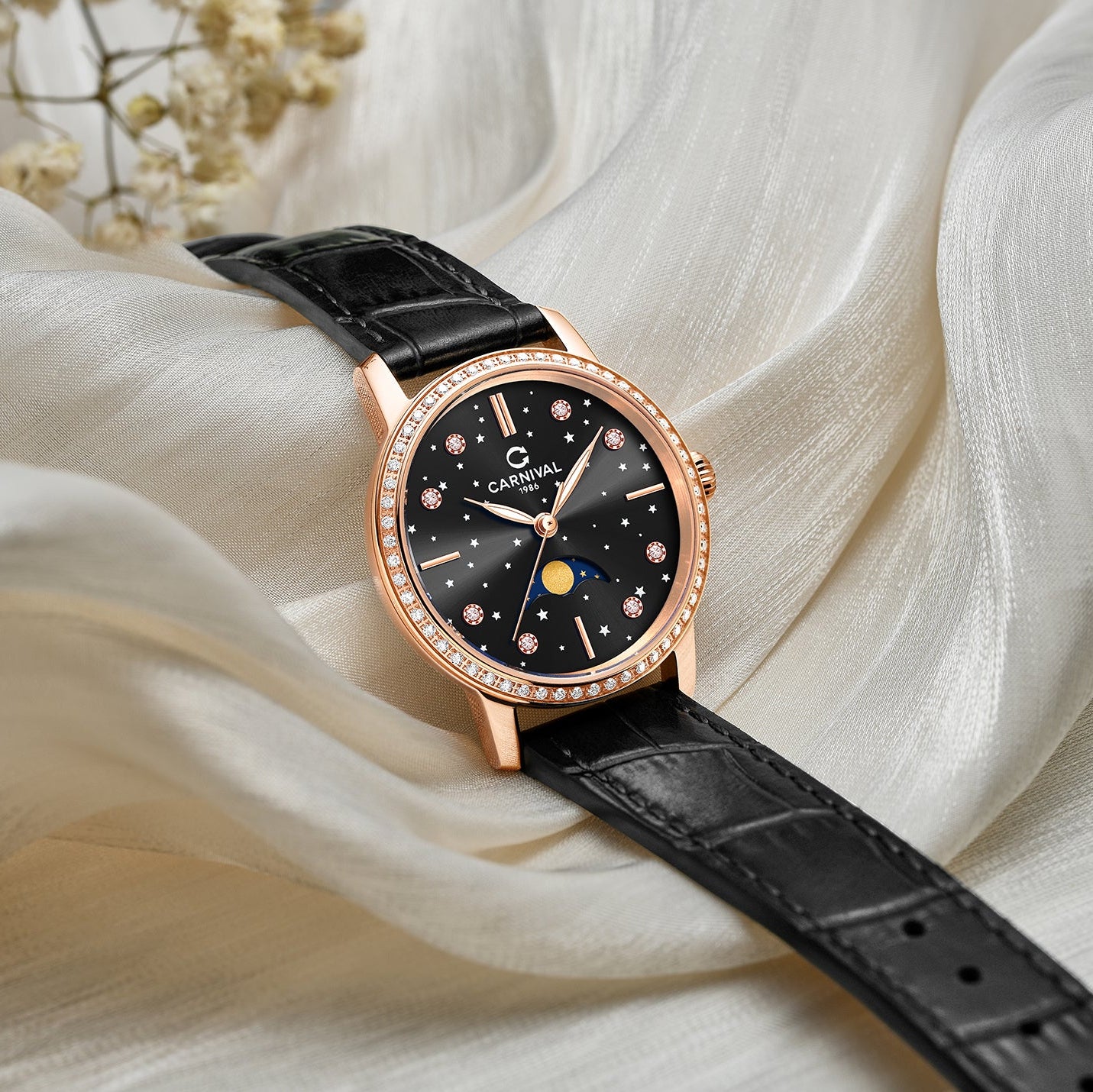 Carnival 8193L2 Rosegold Đen ( 8193L2-VH-DD-D)