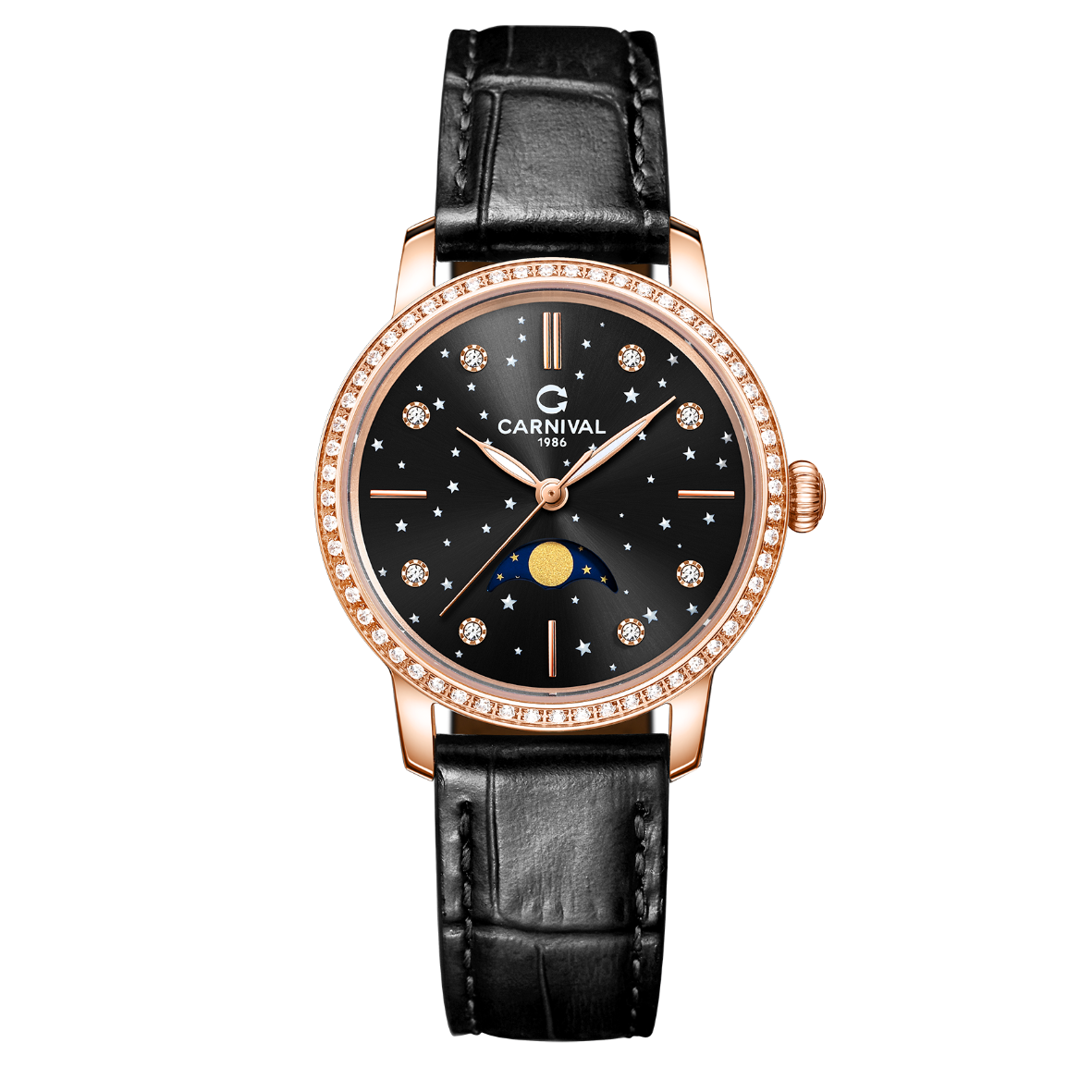 Carnival 8193L2 Rosegold Đen ( 8193L2-VH-DD-D)