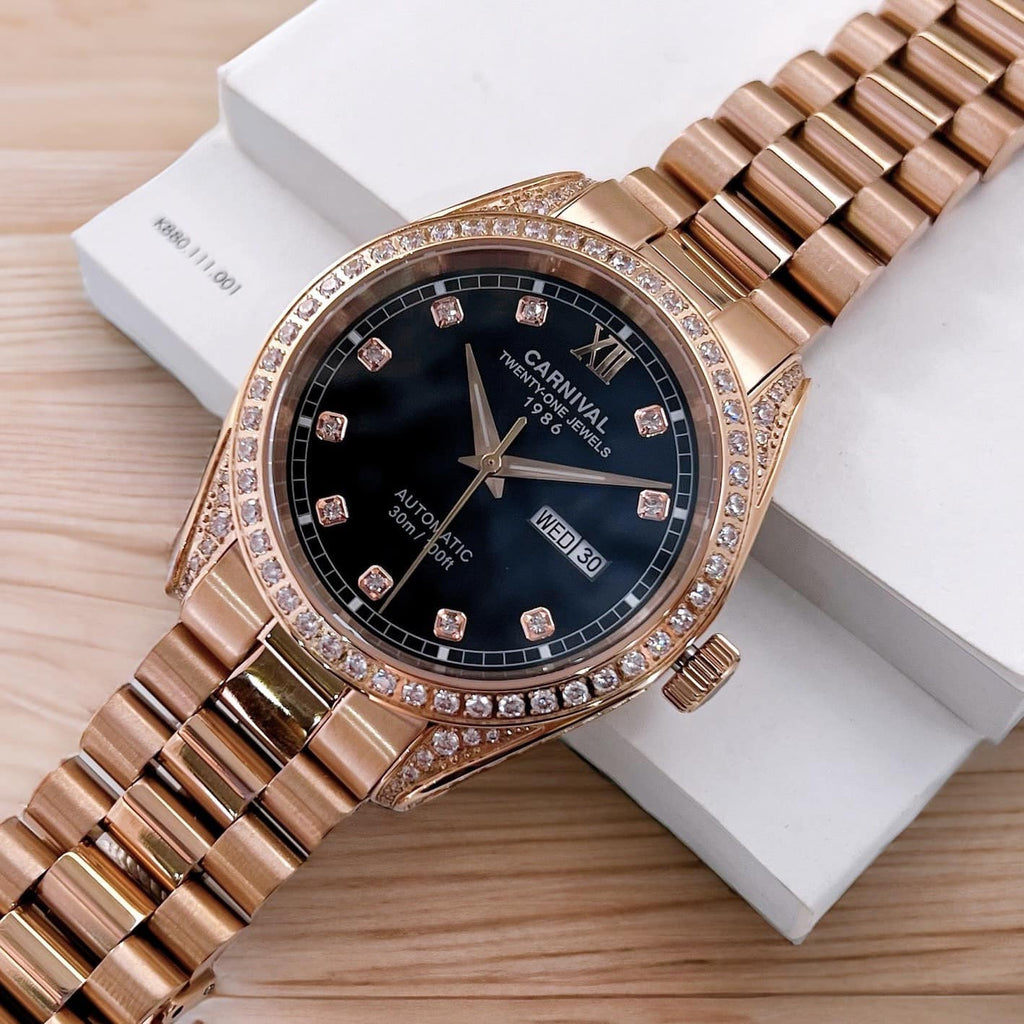Carnival 8907G Rosegold Đen ( 8907G-VH-D )