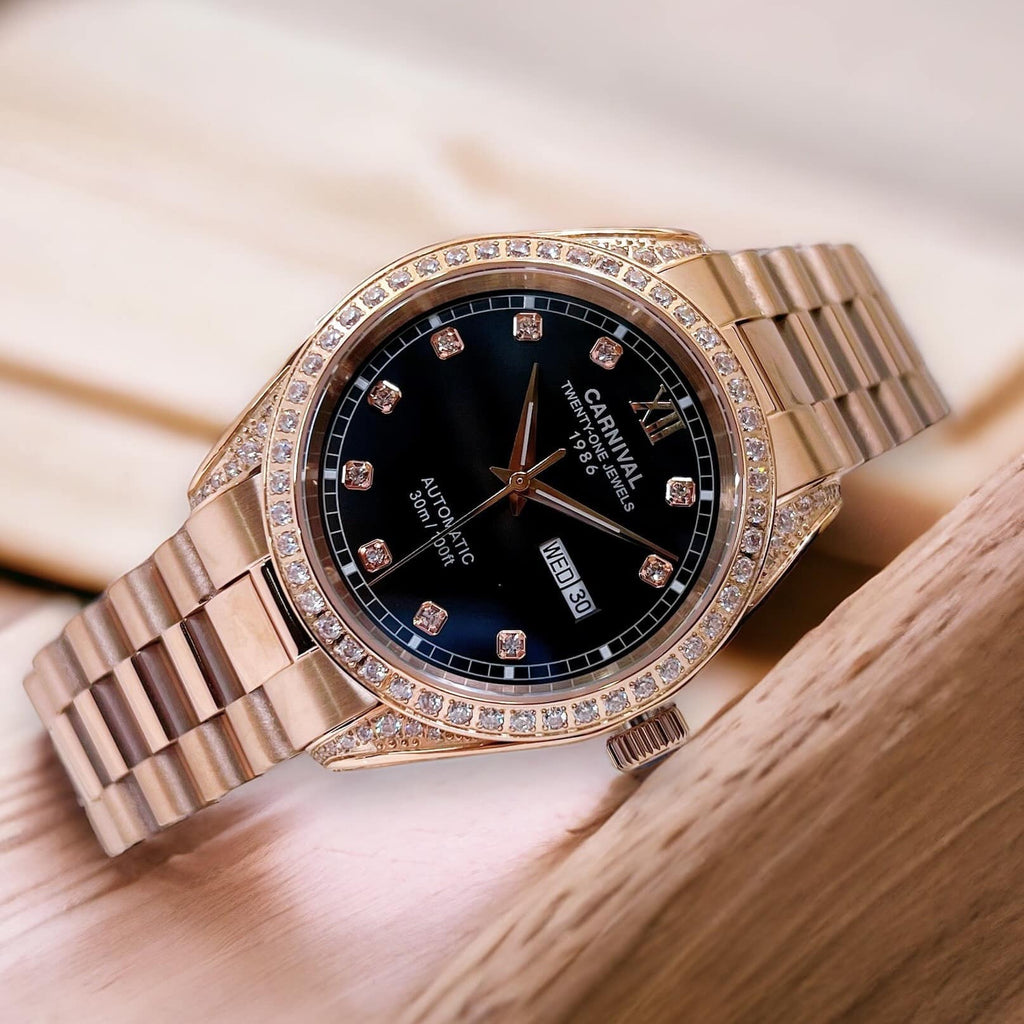 Carnival 8907G Rosegold Đen ( 8907G-VH-D )