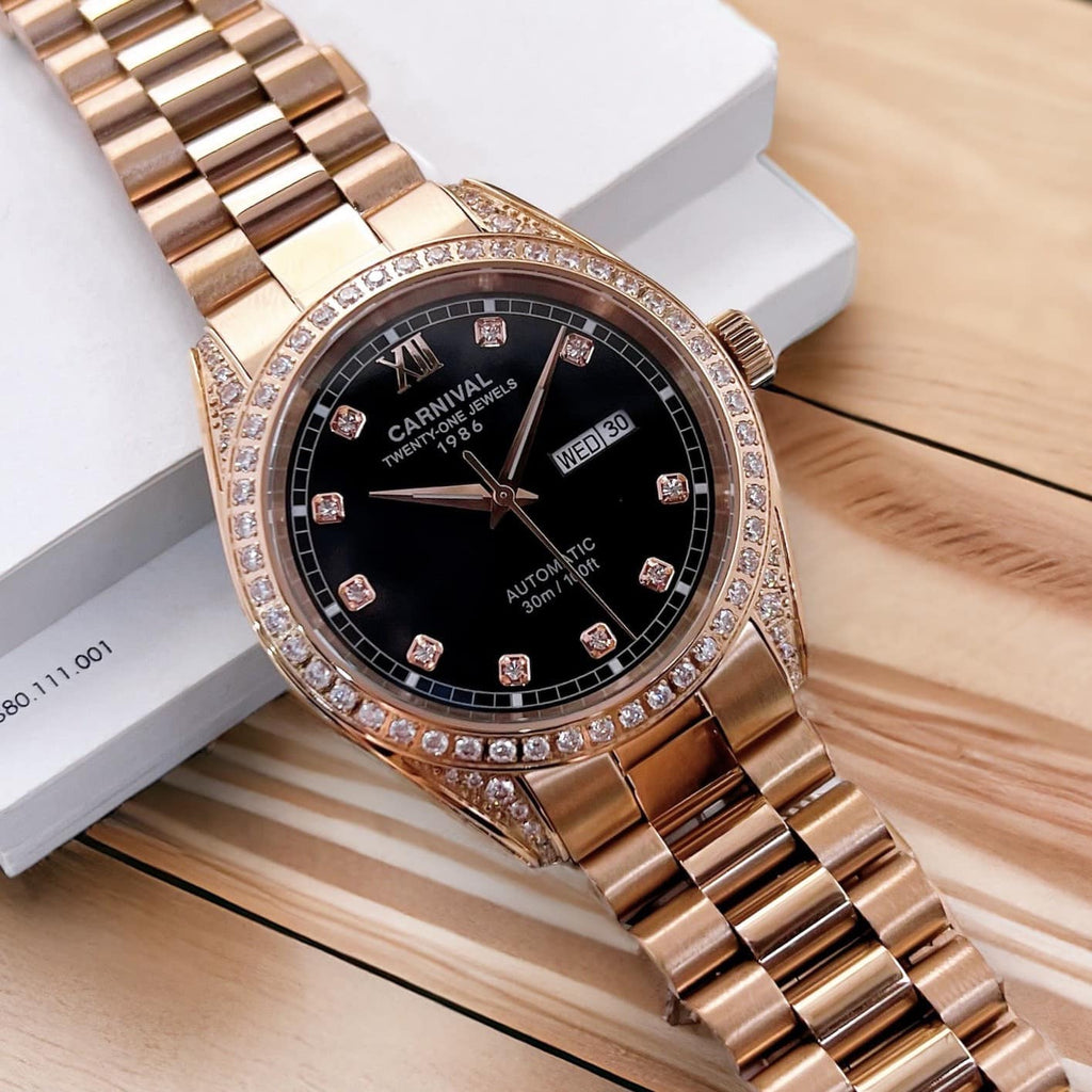 Carnival 8907G Rosegold Đen ( 8907G-VH-D )
