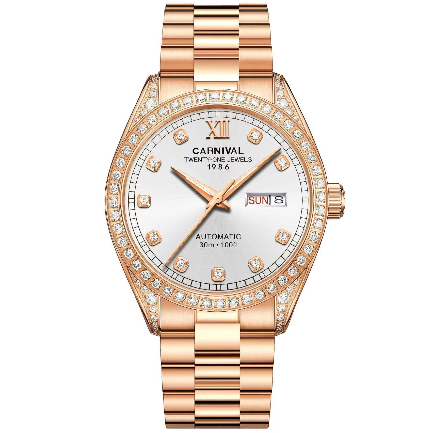 Carnival 8907G Rosegold Trắng ( 8907G-VH-T)