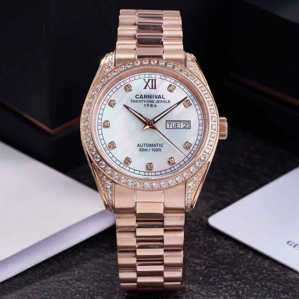 Carnival 8907G Rosegold Xà Cừ Trắng ( 8907G-VH-TK)