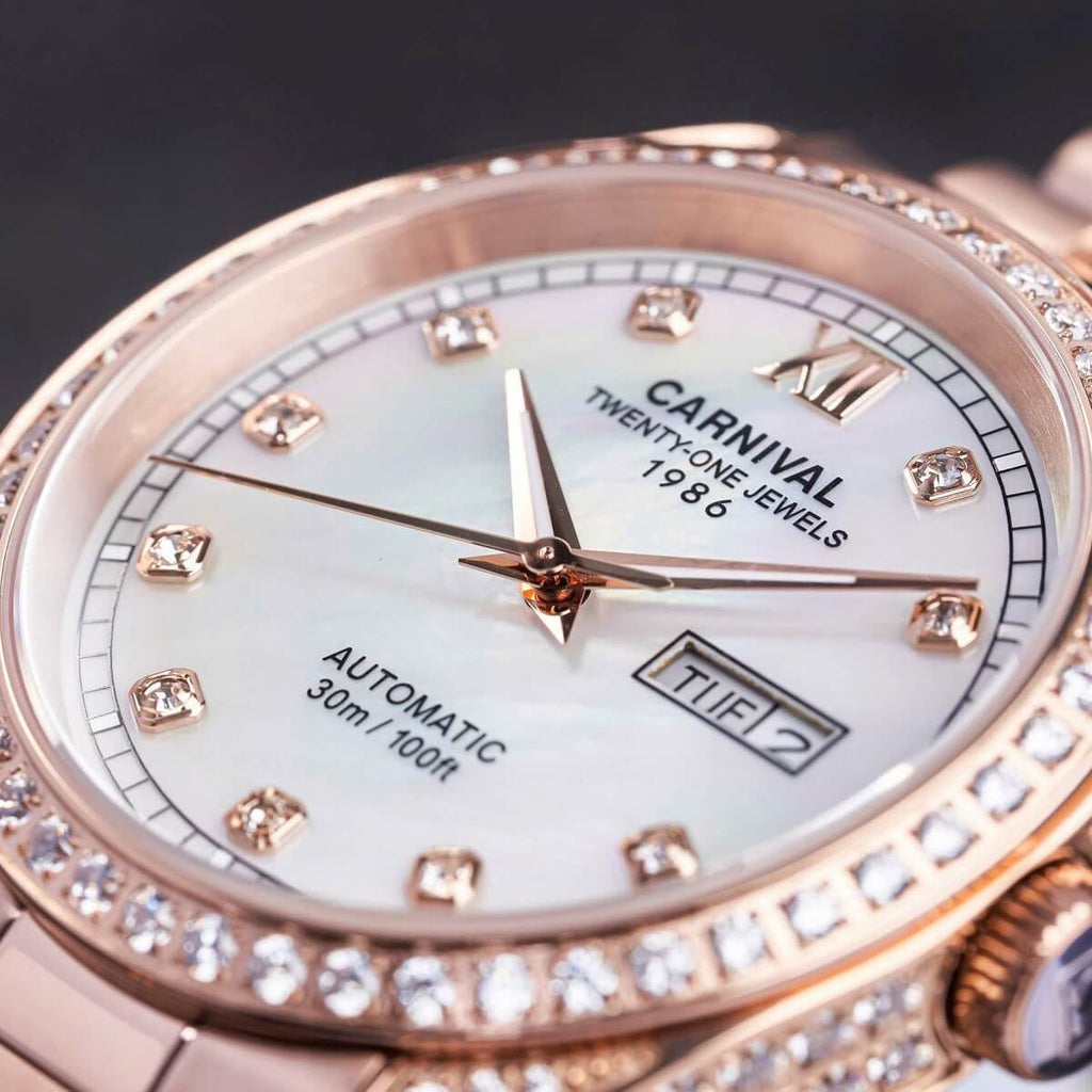 Carnival 8907G Rosegold Xà Cừ Trắng ( 8907G-VH-TK)