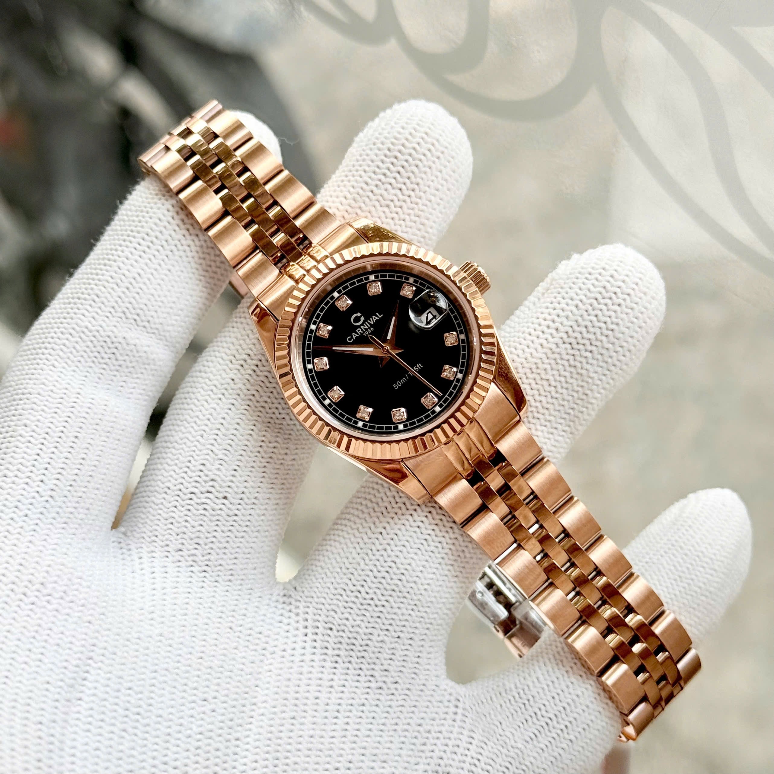 Carnival 8131L Rosegold Đen ( 8131L-VH-D)